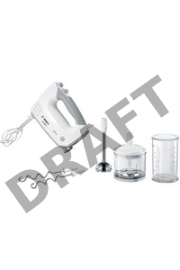 Миксер ручной Bosch MFQ36480 450Вт белый/серый