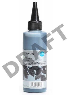 Чернила Cactus CS-I-CC640 черный (100мл) HP DeskJet D1663/D2563/D2663/D5563/F2423/F2483/F2493