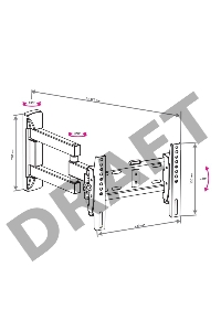 Кронштейн VLK TRENTO-13 black, для LED/LCD TV 20