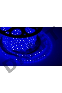 LED лента 220 В, 10х7 мм, IP67, SMD 2835, 60 LED/m, цвет свечения синий, бухта 100 м