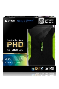 Внешний жесткий диск Silicon Power USB 3.0 1Tb A15 SP010TBPHDA15S3K Armor 2.5