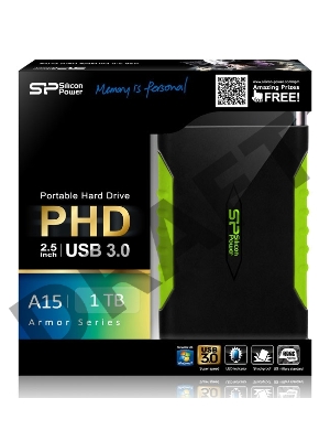 Внешний жесткий диск Silicon Power USB 3.0 1Tb A15 SP010TBPHDA15S3K Armor 2.5