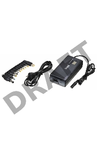 Блок питания Buro BUM-1245M90 ручной 90W 12V-24V 11-connectors 3.5A 1xUSB 1A от бытовой электросети LСD индикатор
