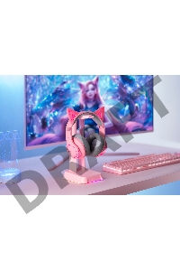 Наушники с микрофоном Edifier G5BT Cat розовый/серый мониторные