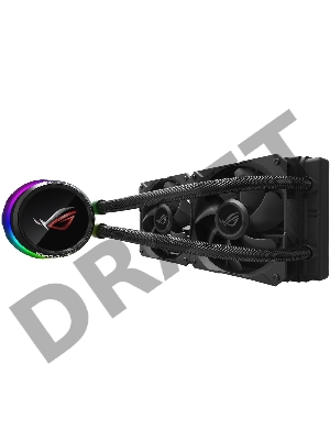 Cистема водяного охлаждения процессора ASUS ROG RYUO 240 (Intel: LGA 115x,1366, 2011, 2011-3, 2066, AMD: AM4, TR4*, OLED-дисплей 1,77”, 240 mm вентилятор, 90RC0040-M0UAY0)