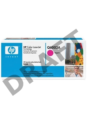 Тонер-картридж HP Q6003A пурпурный для Color LaserJet 2600 2000стр.