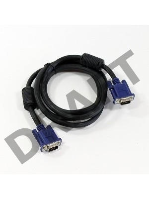 Кабель VCOM VVG6448-1.8M(O) Кабель монитор-SVGA card (15M-15M) 1,8м 2 фильтра