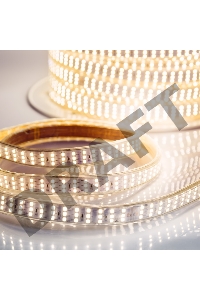 LED лента 220 В, 7.5x20 мм, IP67, SMD 2835, 276 LED/m, цвет свечения теплый белый, 50 м