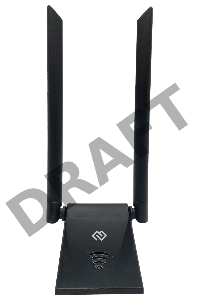 Сетевой адаптер WiFi Digma DWA-AC13002E AC1300 USB 3.0 (ант.внеш.съем) 2ант. (упак.:1шт)