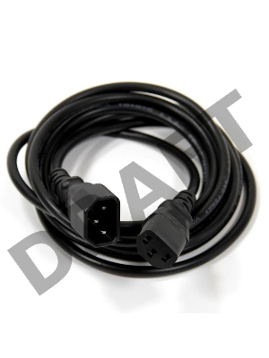 Кабель монитор - компьютер 220V (UPS -> устройство) VCOM <VDE> 3G*0.75mm (CE001-CU) 3м