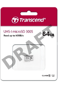 Флеш карта microSD 64GB Transcend microSDXC Class 10 UHS-I U1, (без адаптера), TLC