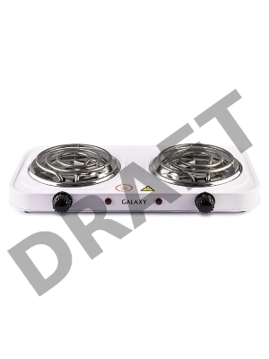 Плитка электрическая Galaxy GL 3004 (белый, 2000 Вт, 1 конфорка)