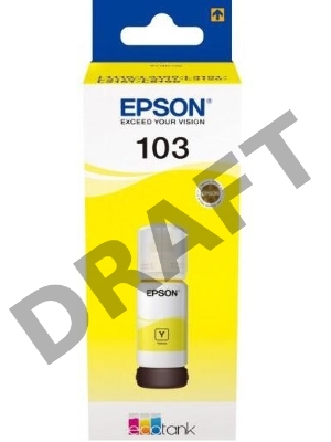 Картридж струйный Epson 103Y C13T00S44A желтый (65мл) для Epson L3100/3110/3150