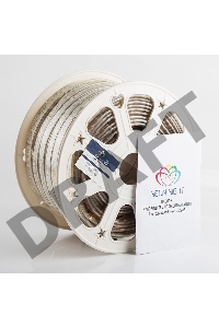 LED лента 220 В, 7.5x20 мм, IP67, SMD 2835, 276 LED/m, цвет свечения теплый белый, 50 м