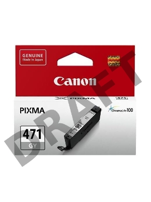 Картридж Canon CLI-471GY (0404C001), серый, 7 мл, до 120 цв.фото 10х15, для PIXMA MG5740/MG6840/MG7740/ TS5040/TS6040/TS8040/TS9040 (CLI471GY)