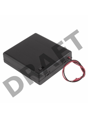 Батарейный отсек 4хАА (с проводами, закрытый)