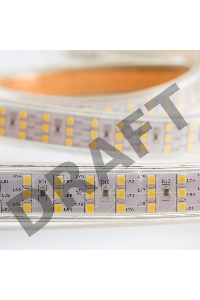 LED лента 220 В, 7.5x20 мм, IP67, SMD 2835, 276 LED/m, цвет свечения теплый белый, 50 м