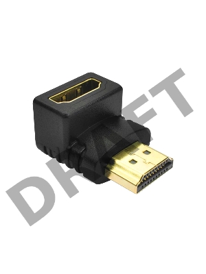 Переходник Greenconnect HDMI-HDMI  19M / 19F верхний угол, (GCR-CV304)