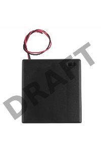 Батарейный отсек 4хАА (с проводами, закрытый)