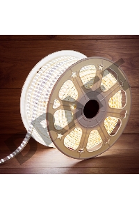 LED лента 220 В, 7.5x20 мм, IP67, SMD 2835, 276 LED/m, цвет свечения белый, 50 м
