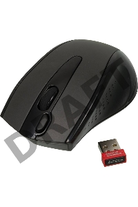 Мышь Беспроводная A4TECH G9-500F-1, USB (черный) Nano 2.4 ГГц, 4кн, V-Track