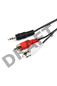 Кабель Кабель аудио Gembird, джек3.5 / 2xRCA, 5.0м CCA-458-5M