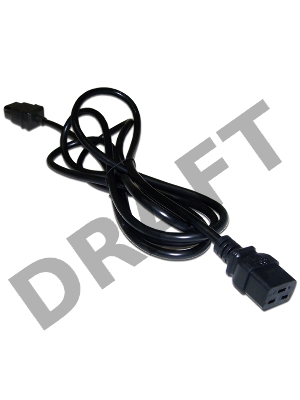 Шнур питания C19-C20, 3х1.5, 220В, 16А, черный, 0.5 метра Шнур питания C19-C20, 3х1.5, 220В, 16А, черный, 0.5 метра