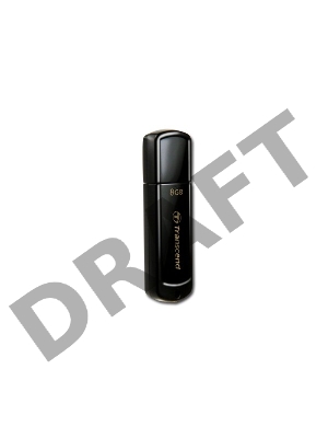 Флеш Диск Transcend 8Gb Jetflash 350 TS8GJF350 USB2.0 черный