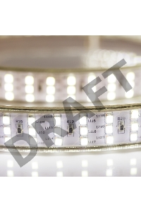 LED лента 220 В, 7.5x20 мм, IP67, SMD 2835, 276 LED/m, цвет свечения белый, 50 м