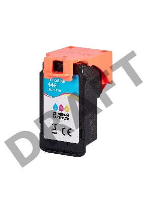 Струйный картридж Sakura 8285B001 (446 Color) для Canon, триколор, 15 мл., 300 к.