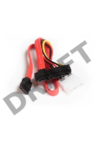 Кабель Gembird Кабель Serial ATA интерфейсный (48см) и силовой (15см) CC-SATA-C1