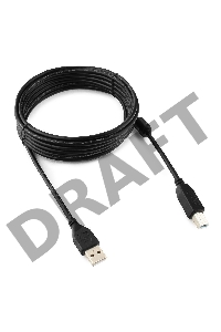 Кабель Gembird CCF-USB2-AMBM-15 USB 2.0 кабель PRO для соед. 4.5м AM/BM  позол.конт., фер.кол., пакет 