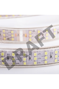 LED лента 220 В, 7.5x20 мм, IP67, SMD 2835, 276 LED/m, цвет свечения белый, 50 м