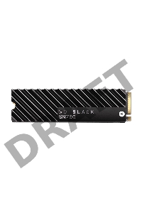 Твердотельный накопитель SSD WD Black SN750 NVMe WDS500G3XHC 500ГБ M2.2280 (с радиатором)