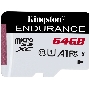 Флеш карта microSD 64GB Kingston microSDНC Class 10 A1 UHS-I Endurance 95R/30W  Card Only