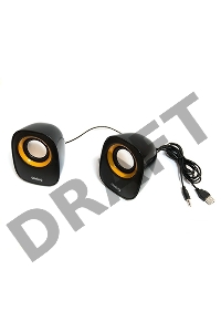 Колонки Dialog Colibri AC-06UP BLACK {акустические колонки 2.0, 6W RMS, питание от USB}