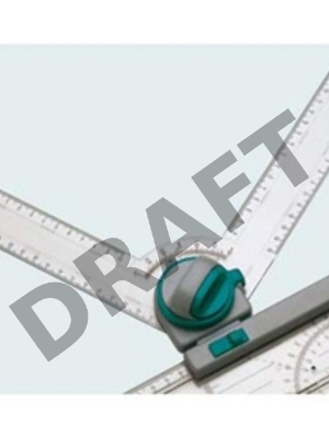 Чертежный узел Hebel Maul 6149801 двухсторонняя градуировка фиксация угла каждые 15 градусов в компл.:транспортир