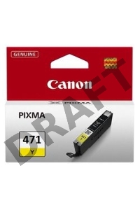Картридж Canon CLI-471Y (0403C001) желтый, 7 мл, до 323 стр. A4, для PIXMA MG5740/MG6840/MG7740/ TS5040/TS6040/TS8040/TS9040 (CLI471Y)