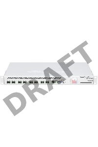 Роутер Mikrotik CCR1072-1G-8S+ Cloud Core Router 1072-1G-8S+ with Tilera Tile-Gx72 CPU (72-cores, 1GHz per core), 16GB RAM, 8xSFP+ cage, 1xGbit LAN, RouterOS L6, 1U rackmount case, two redundant hot plug PSU