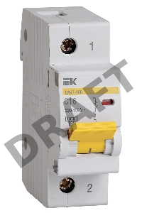 Выключатель автоматический модульный 1п C 16А 10кА ВА47-100 ИЭК MVA40-1-016-C