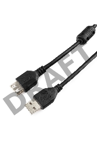 Кабель Gembird PRO CCF-USB2-AMAF-10 USB 2.0  3.0м AM/AF  позол.конт., фер.кол.,  пакет