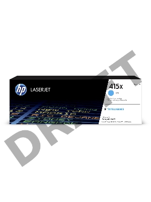 Тонер-картридж HP 415X W2031X голубой для HP HP LJ M454/MFP M479 (6000стр.)