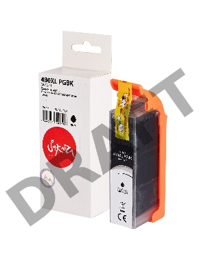 Струйный картридж Sakura 2023C001 (480XL PG Black ) для Canon, черный, 24,4 мл., 600 к.