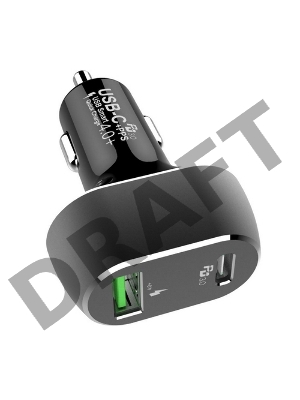 Автомобильное ЗУ (ACD-С632P-V1B) 63Вт, 2xUSB 1PD+1QC, 3.6~20В/3А RTL