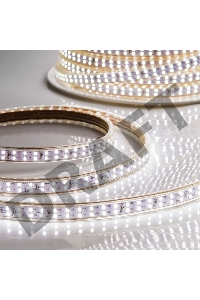 LED лента 220 В, 6.5x17 мм, IP67, SMD 2835, 180 LED/m, цвет свечения белый, 100 м