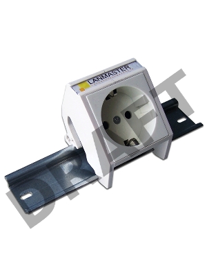 Рамка на DIN-рейку для установки вставок и электромодулей 45х45, белая