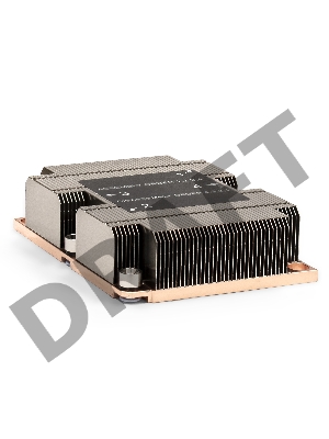 Радиатор для процессора ExeGate EX293447RUS ESNK-P0067PS.1U.3647.Cu (Al+Cu, 1U, 2 тепл. трубки, LGA3647, TDP 165W, 230г, на винтах, с термопастой, Retail box)