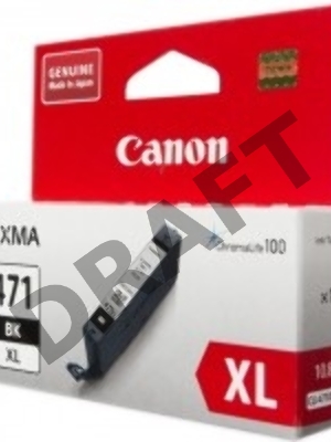 Картридж Canon CLI-471BK XL (0346C001) черный, повышенной емкости, до 895 стр, 11 мл., для PIXMA MG5740/MG6840/MG7740/ TS5040/TS6040/TS8040/TS9040