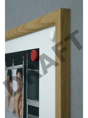 Демонстрационная доска 2X3 TS456 магнитно-маркерная лак 45x60см МДФ рама