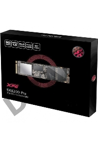 Накопитель SSD M.2 ADATA 1.0Tb SX8200 Pro <ASX8200PNP-1TT-C> (PCI-E 3.0 x4, up to 3500/3000Mbs, 3D TLC, NVMe, 22x80mm)